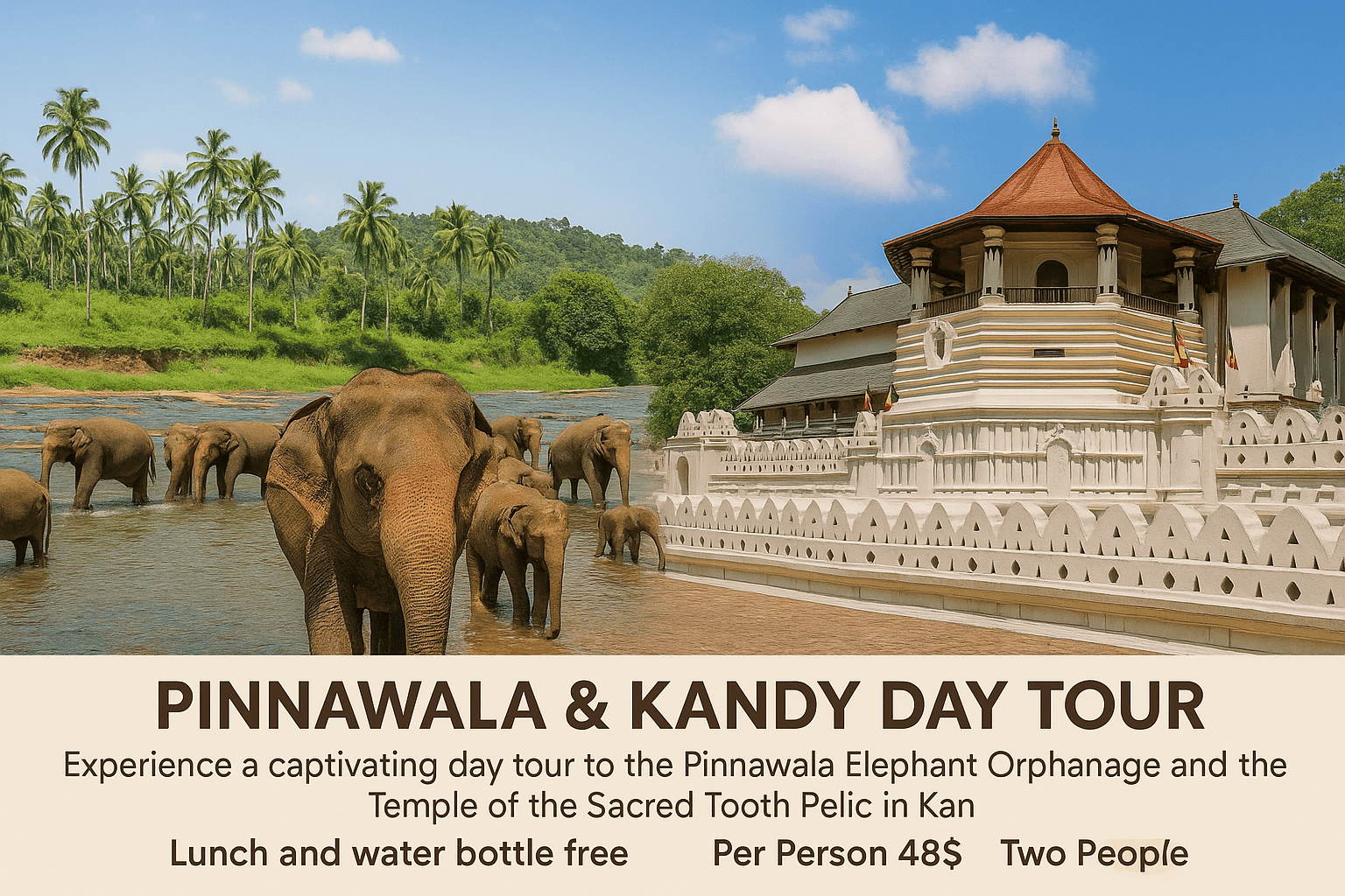 Kandy Cultural Day Tour via Pinnawala